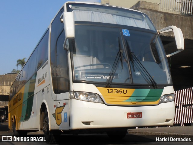 Empresa Gontijo de Transportes 12360 na cidade de Belo Horizonte, Minas Gerais, Brasil, por Hariel Bernades. Número da foto: #8036332.