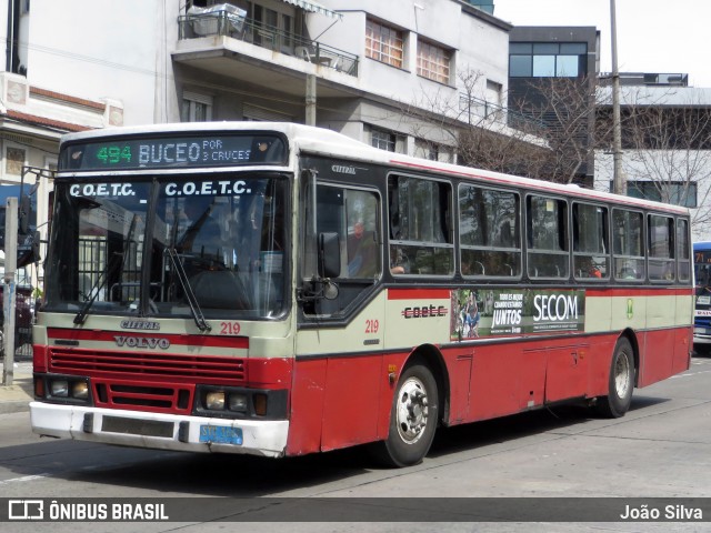 COETC - Cooperativa de Obreros y Empleados del Transporte Coletivo 219 na cidade de Montevideo, Montevideo, Uruguai, por João Silva. ID da foto: 8041054.