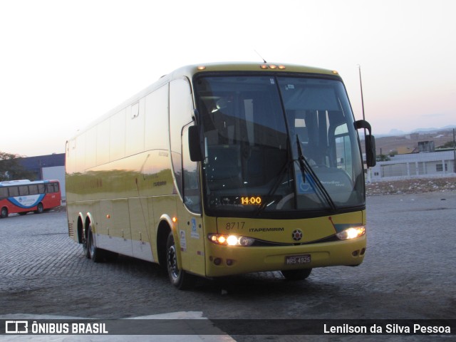 Viação Itapemirim 8717 na cidade de Caruaru, Pernambuco, Brasil, por Lenilson da Silva Pessoa. Número da foto: #8041199.