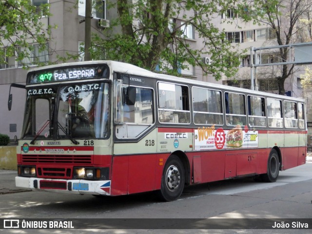 COETC - Cooperativa de Obreros y Empleados del Transporte Coletivo 218 na cidade de Montevideo, Montevideo, Uruguai, por João Silva. ID da foto: 8041051.