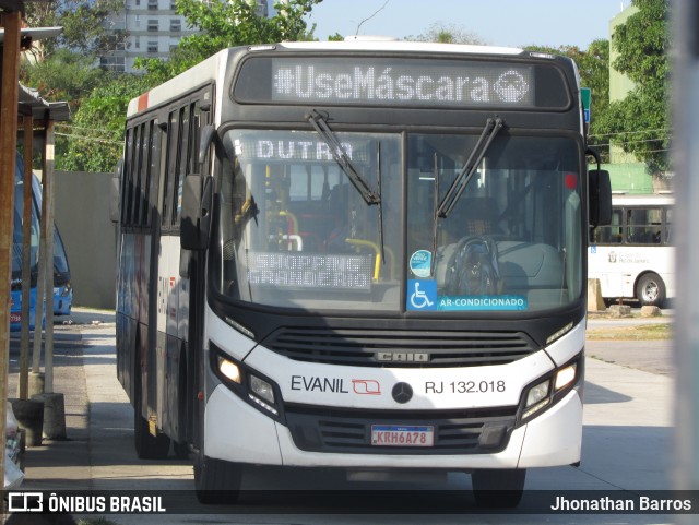 Evanil Transportes e Turismo RJ 132.018 na cidade de Rio de Janeiro, Rio de Janeiro, Brasil, por Jhonathan Barros. Número da foto: #8041539.