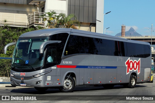 Auto Viação 1001 RJ 108.1105 na cidade de Rio de Janeiro, Rio de Janeiro, Brasil, por Matheus Souza. Número da foto: #8039856.