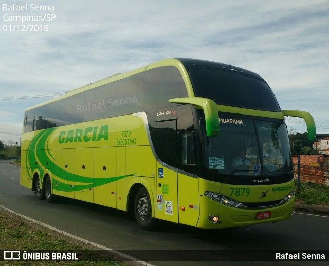 Viação Garcia 7879 na cidade de Campinas, São Paulo, Brasil, por Rafael Senna. ID da foto: 8041119.