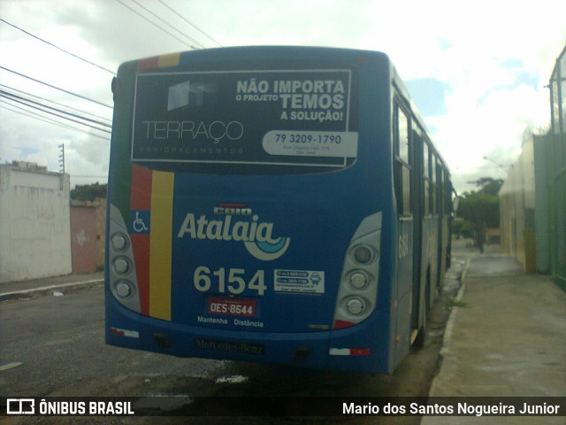Viação Atalaia Transportes 6154 na cidade de Aracaju, Sergipe, Brasil, por Mario dos Santos Nogueira Junior. Número da foto: #8044115.