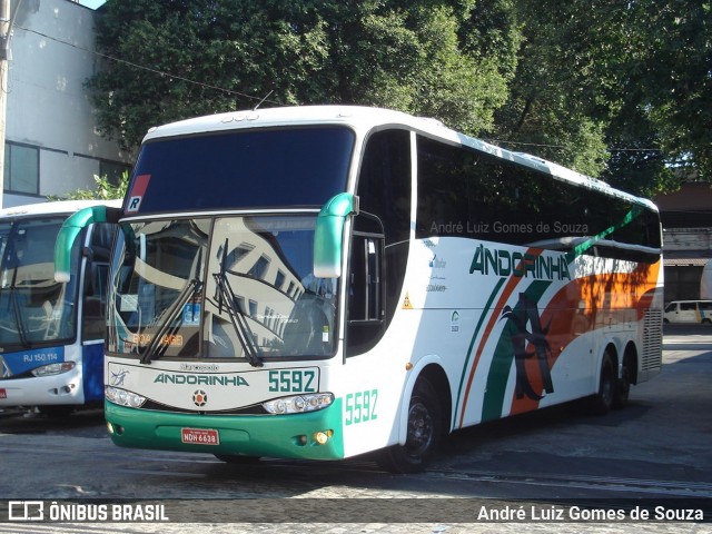 Empresa de Transportes Andorinha 5592 na cidade de Rio de Janeiro, Rio de Janeiro, Brasil, por André Luiz Gomes de Souza. ID da foto: 8042993.