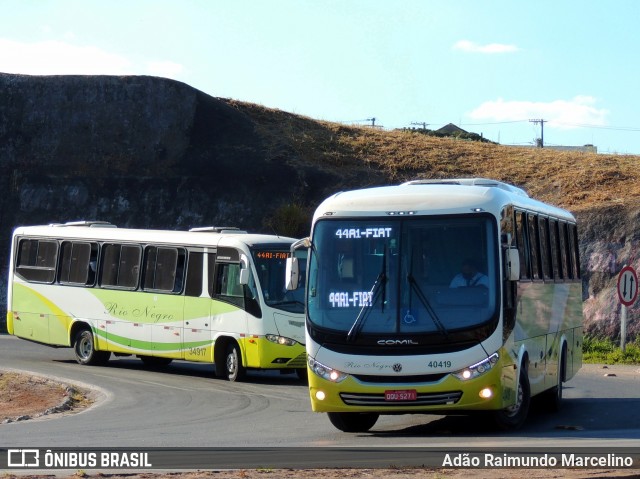 Rio Negro Fretamento e Turismo 40419 na cidade de Belo Horizonte, Minas Gerais, Brasil, por Adão Raimundo Marcelino. Número da foto: #8043792.