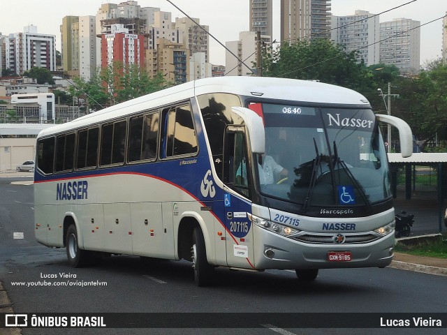 Viação Nasser 207115 na cidade de Ribeirão Preto, São Paulo, Brasil, por Lucas Vieira. Número da foto: #8042430.