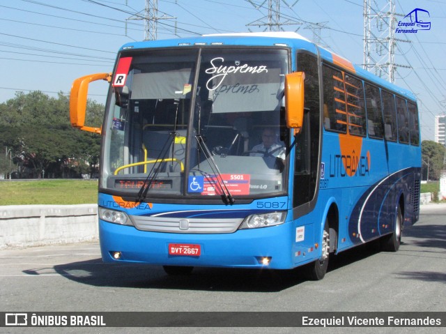 Litorânea Transportes Coletivos 5087 na cidade de São José dos Campos, São Paulo, Brasil, por Ezequiel Vicente Fernandes. ID da foto: 8043496.