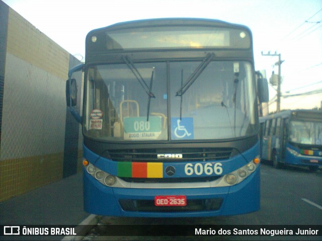 Viação Atalaia Transportes 6066 na cidade de Aracaju, Sergipe, Brasil, por Mario dos Santos Nogueira Junior. Número da foto: #8044102.