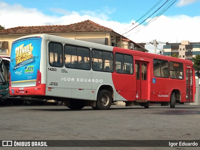 Expresso Unir 14263 na cidade de Pedro Leopoldo, Minas Gerais, Brasil, por Igor Eduardo. ID da foto: 8044811.