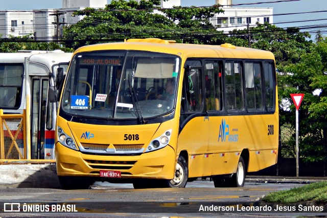 AVP - Auto Viação Paraíso 5018 na cidade de Aracaju, Sergipe, Brasil, por Anderson Leonardo Jesus Santos. Número da foto: #8047504.