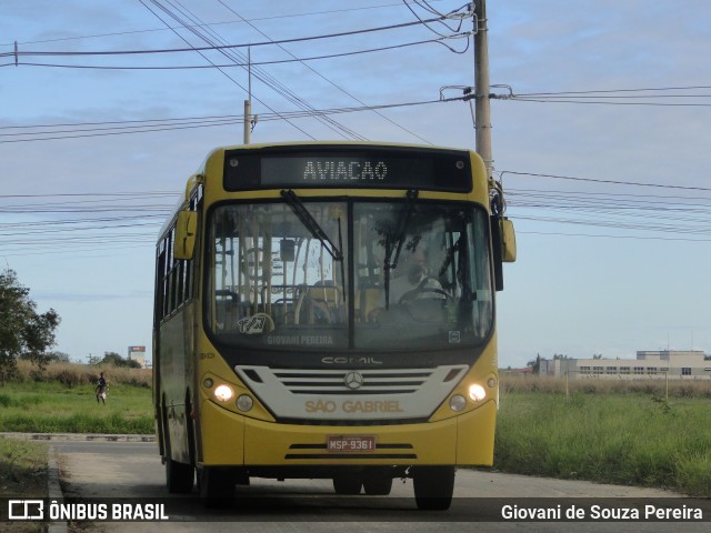 Viação São Gabriel 1330 na cidade de São Mateus, Espírito Santo, Brasil, por Giovani de Souza Pereira. ID da foto: 8047629.