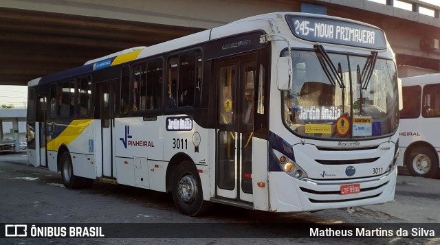 Viação Pinheiral 3011 na cidade de Volta Redonda, Rio de Janeiro, Brasil, por Matheus Martins da Silva. Número da foto: #8044792.