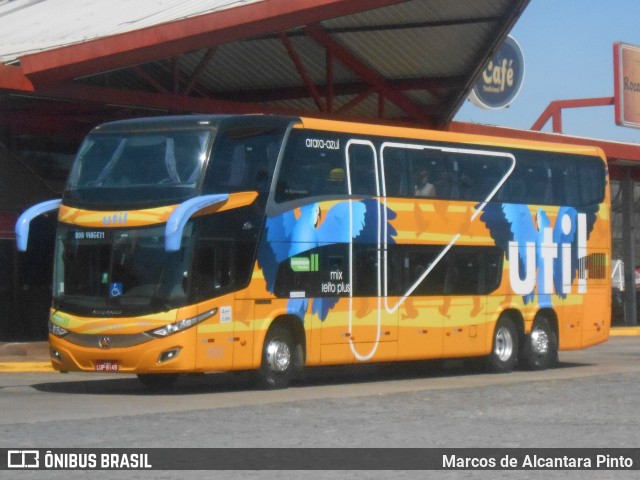 UTIL - União Transporte Interestadual de Luxo 11912 na cidade de Perdões, Minas Gerais, Brasil, por Marcos de Alcantara Pinto. Número da foto: #8045785.