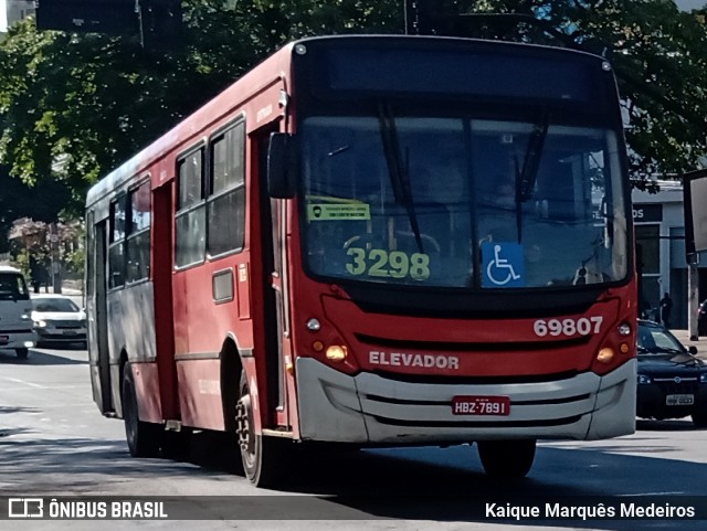 Viação Santa Edwiges 69807 na cidade de Belo Horizonte, Minas Gerais, Brasil, por Kaique Marquês Medeiros . Número da foto: #8044988.