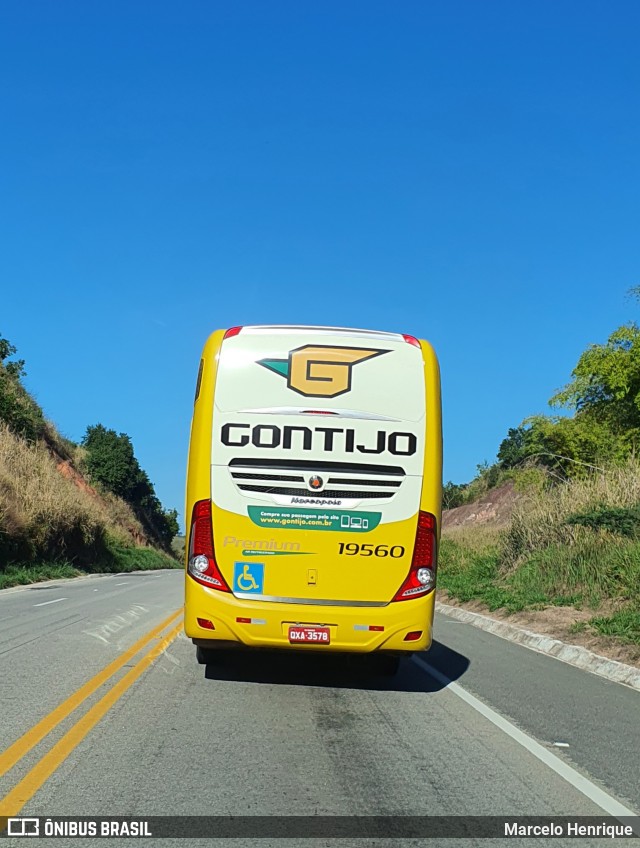 Empresa Gontijo de Transportes 19560 na cidade de Campanário, Minas Gerais, Brasil, por Marcelo Henrique. Número da foto: #8046867.