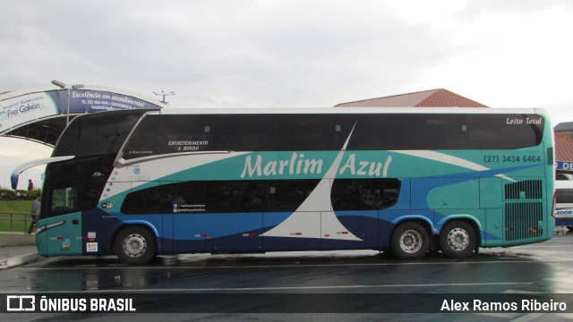 Marlim Azul Turismo 3434 na cidade de Aparecida, São Paulo, Brasil, por Alex Ramos Ribeiro. ID da foto: 8045859.