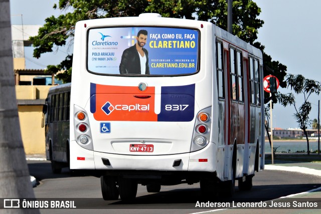 Capital Transportes 8317 na cidade de Aracaju, Sergipe, Brasil, por Anderson Leonardo Jesus Santos. ID da foto: 8047543.