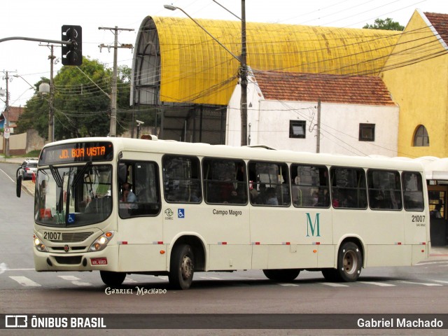 Auto Viação São Braz 21007 na cidade de Curitiba, Paraná, Brasil, por Gabriel Machado. ID da foto: 8045828.