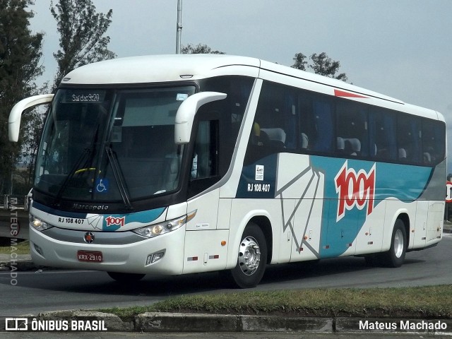 Auto Viação 1001 RJ 108.407 na cidade de Resende, Rio de Janeiro, Brasil, por Mateus Machado. ID da foto: 8046328.