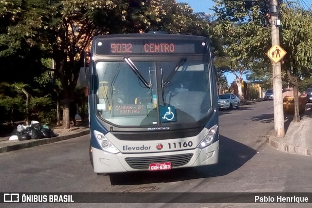 Viação Jardins 11160 na cidade de Belo Horizonte, Minas Gerais, Brasil, por Pablo Henrique. ID da foto: 8045789.