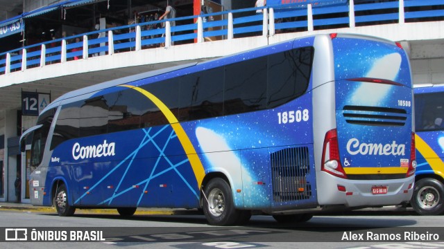 Viação Cometa 18508 na cidade de Aparecida, São Paulo, Brasil, por Alex Ramos Ribeiro. Número da foto: #8045941.