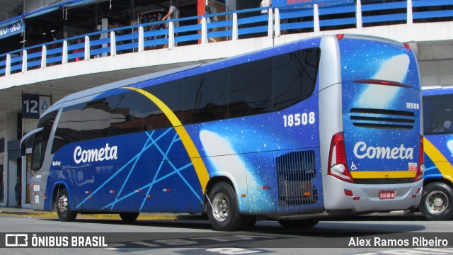 Viação Cometa 18508 na cidade de Aparecida, São Paulo, Brasil, por Alex Ramos Ribeiro. ID da foto: 8045941.