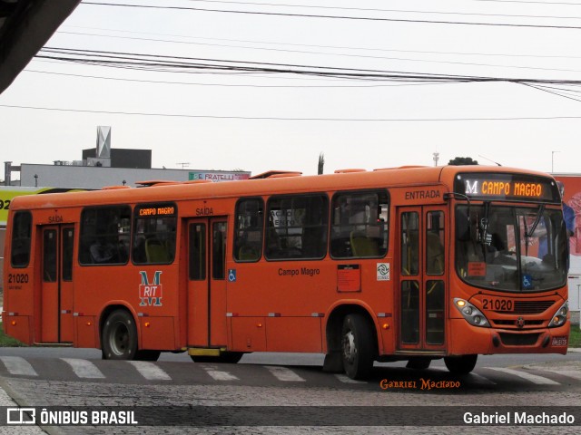 Auto Viação São Braz 21020 na cidade de Curitiba, Paraná, Brasil, por Gabriel Machado. ID da foto: 8045865.