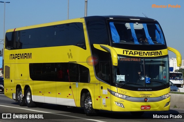 Viação Itapemirim 17001 na cidade de São Paulo, São Paulo, Brasil, por Marcus Prado. ID da foto: 8046213.