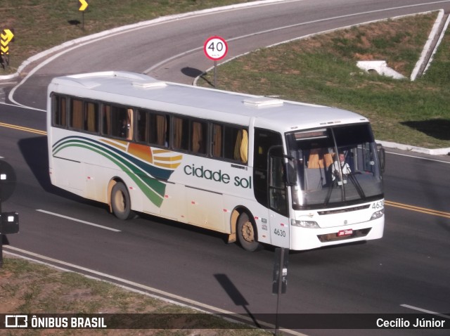 Viação Cidade Sol 4630 na cidade de Vitória da Conquista, Bahia, Brasil, por Cecílio Júnior. Número da foto: #8045484.
