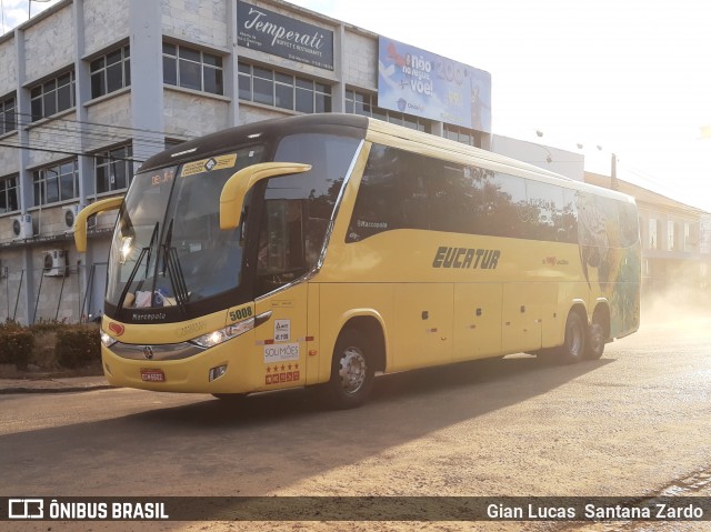 Eucatur - Empresa União Cascavel de Transportes e Turismo 5008 na cidade de Ji-Paraná, Rondônia, Brasil, por Gian Lucas  Santana Zardo. Número da foto: #8047219.