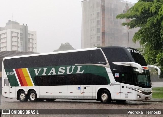 Viasul - Auto Viação Venâncio Aires 15000 na cidade de Joinville, Santa Catarina, Brasil, por Pedroka Ternoski. ID da foto: 8045487.