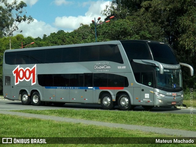 Auto Viação 1001 108.688 na cidade de Resende, Rio de Janeiro, Brasil, por Mateus Machado. ID da foto: 8046291.