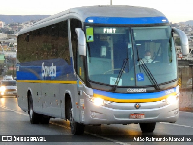 Viação Cometa 10298 na cidade de Belo Horizonte, Minas Gerais, Brasil, por Adão Raimundo Marcelino. Número da foto: #8051378.