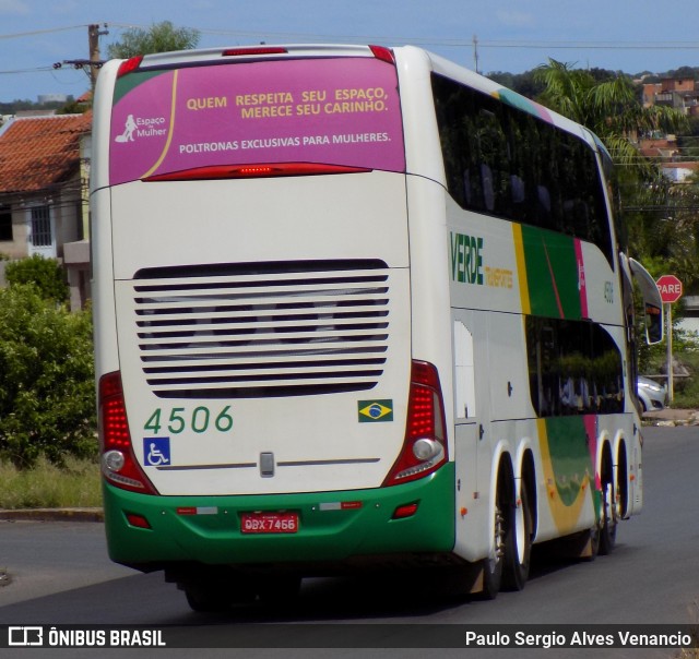 Verde Transportes 4506 na cidade de Cuiabá, Mato Grosso, Brasil, por Paulo Sergio Alves Venancio. Número da foto: #8051036.