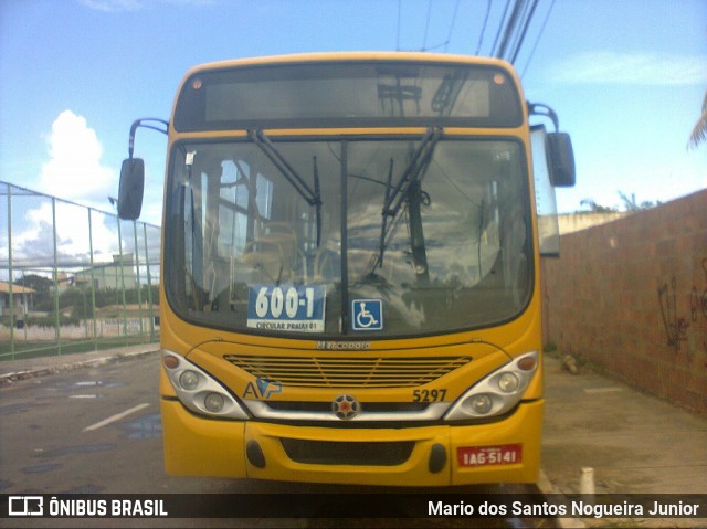 AVP - Auto Viação Paraíso 5297 na cidade de Aracaju, Sergipe, Brasil, por Mario dos Santos Nogueira Junior. ID da foto: 8048590.