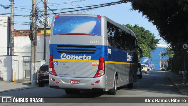 Viação Cometa 18535 na cidade de São Paulo, São Paulo, Brasil, por Alex Ramos Ribeiro. Número da foto: #8049489.