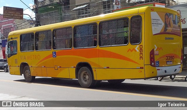 Via Metro Transportes Urbanos 3390 na cidade de Ilhéus, Bahia, Brasil, por Igor Teixeira. ID da foto: 8048312.