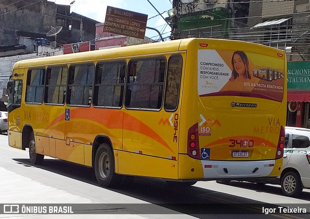 Via Metro Transportes Urbanos 3460 na cidade de Ilhéus, Bahia, Brasil, por Igor Teixeira. Número da foto: #8048883.
