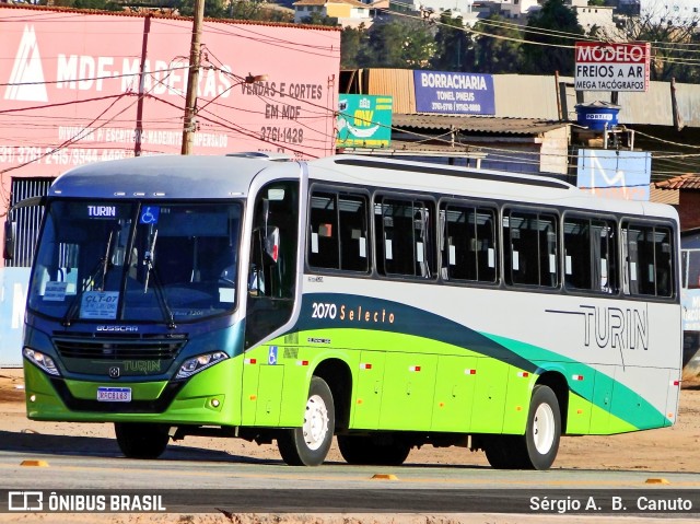 Turin Transportes 2070 na cidade de Conselheiro Lafaiete, Minas Gerais, Brasil, por Sérgio A.  B.  Canuto. Número da foto: #8049787.