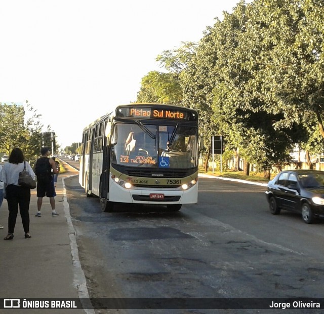 Expresso São José 75361 na cidade de Taguatinga, Distrito Federal, Brasil, por Jorge Oliveira. ID da foto: 8049005.