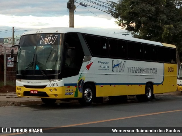 HW Transportes 0013 na cidade de São José da Lapa, Minas Gerais, Brasil, por Wemerson Raimundo dos Santos. Número da foto: #8048854.