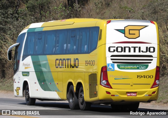 Empresa Gontijo de Transportes 19400 na cidade de Conselheiro Lafaiete, Minas Gerais, Brasil, por Rodrigo  Aparecido. ID da foto: 8053495.