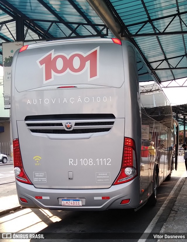 Auto Viação 1001 RJ 108.1112 na cidade de Duque de Caxias, Rio de Janeiro, Brasil, por Vitor Dasneves. ID da foto: 8053928.