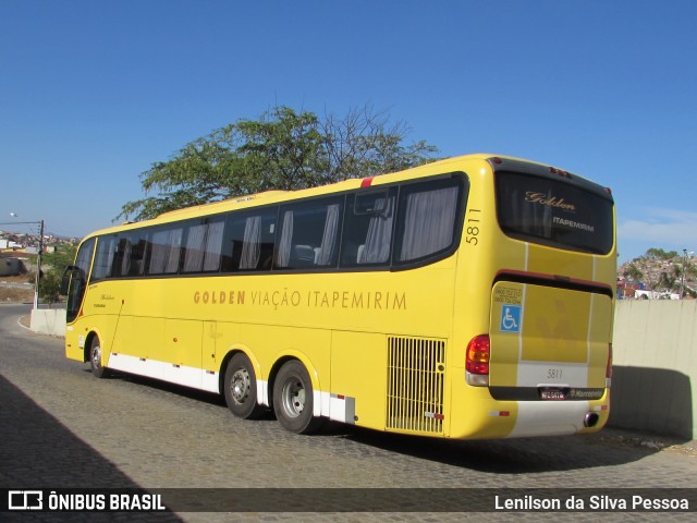 Viação Itapemirim 5811 na cidade de Caruaru, Pernambuco, Brasil, por Lenilson da Silva Pessoa. Número da foto: #8053464.