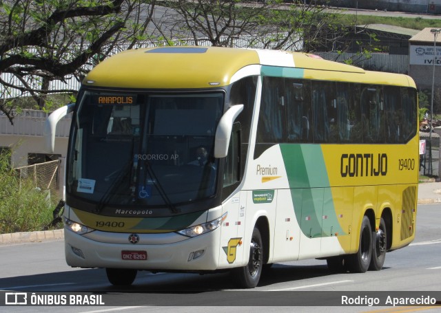 Empresa Gontijo de Transportes 19400 na cidade de Conselheiro Lafaiete, Minas Gerais, Brasil, por Rodrigo  Aparecido. ID da foto: 8053487.