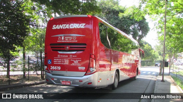 Viação Santa Cruz 26619 na cidade de São Paulo, São Paulo, Brasil, por Alex Ramos Ribeiro. ID da foto: 8055630.