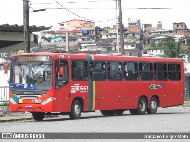 Itamaracá Transportes 1.790 na cidade de Recife, Pernambuco, Brasil, por Gustavo Felipe Melo. Número da foto: #8054934.