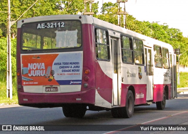 Transurb AE-32112 na cidade de Belém, Pará, Brasil, por Yuri Ferreira Marinho. ID da foto: 8054860.