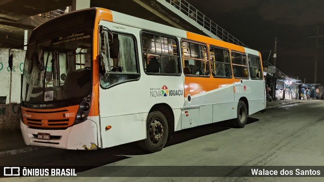 Viação Nilopolitana B05002 na cidade de Nova Iguaçu, Rio de Janeiro, Brasil, por Walace dos Santos. Número da foto: #8055536.